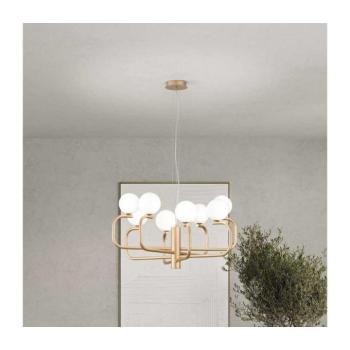 Ondaluce - Kábeles csillár JEPPY 8xG9/7W/230V átm. 78,5 cm arany/fehér SO.JEPPY/ORO kép