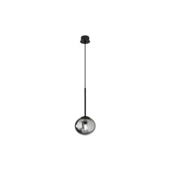 Ondaluce - Kábelre függeszthető csillár JEWEL 1xE14/10W/230V átm. 17 cm fekete/füstszínű SO.JEWEL/NERO kép