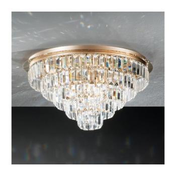 Ondaluce - Kristály mennyezeti lámpa CASTLE 12xG9/7W/230V Ø 60 cm arany PL.CASTLE/MD-ORO kép