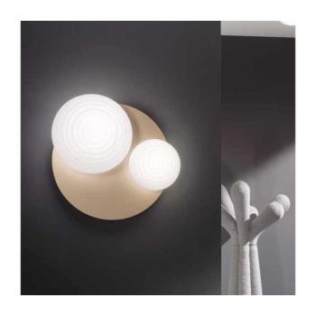 Ondaluce - TONDO fali lámpa 1xE14/10W/230V + 1xE27/15W arany/fehér PL.TONDO/2-ORO kép