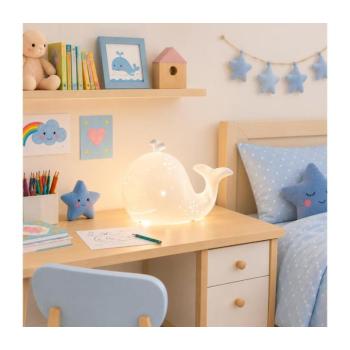 ONLI - Asztali lámpa PORCELLANA 1xE14/6W/230V 16,2 cm bálna 091/L kép