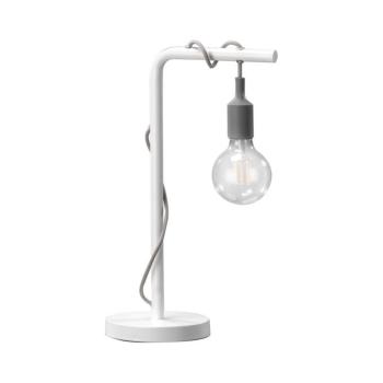 ONLI - Asztali lámpa WIRE 1xE27/15W/230V 50 cm szürke/fehér 4853/LGB kép