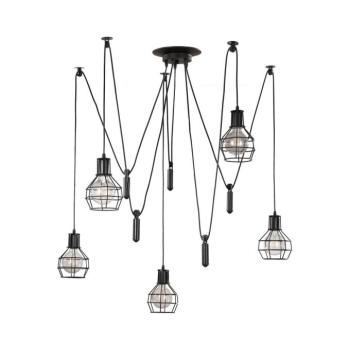 ONLI - Csillár zsinóron PÓK 5xE27/15W/230V pók fekete 4859/PL5 kép