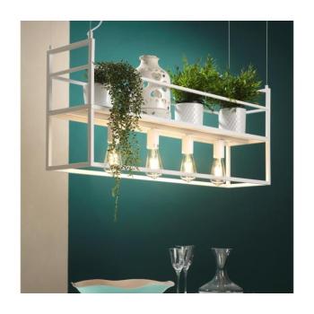 ONLI - Csillár zsinóron polccal JEFFER 4xE27/22W/230V fehér 5054/SB kép