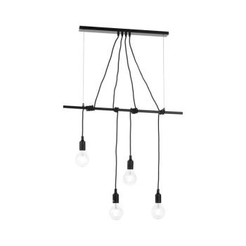 ONLI - Csillár zsinóron WIRE 4xE27/15W/230V fekete 4853/S4N kép