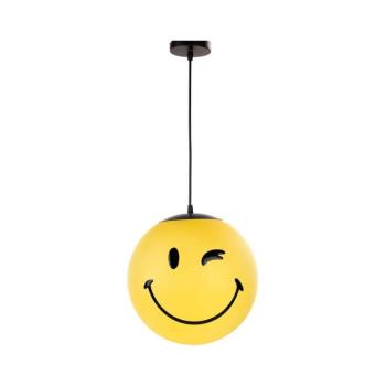 ONLI - Gyerekszoba csillár zsinóron SMILEY 1xE27/15W/230V sárga SM-2001/S30Y01 kép