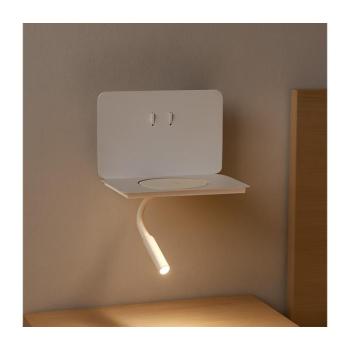 ONLI - LED flexibilis lámpa polccal WIK LED/6,5W/230V + LED/3W fehér 5109/APB