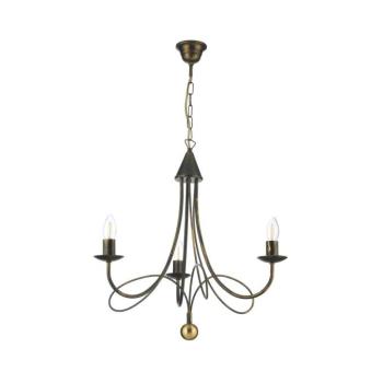 ONLI - MILVIA láncra szerelt csillár 3xE14/6W/230V bronzszínű 5099/3BR kép