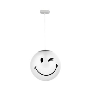 ONLI - SMILEY gyerek függőlámpa zsinóron 1xE27/15W/230V fehér SM-2001/S30W01 kép