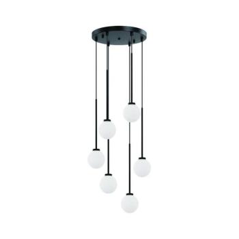 Open Design OR80636 - Kábeles csillár OTA 6xG9/8W/230V fekete OR80636