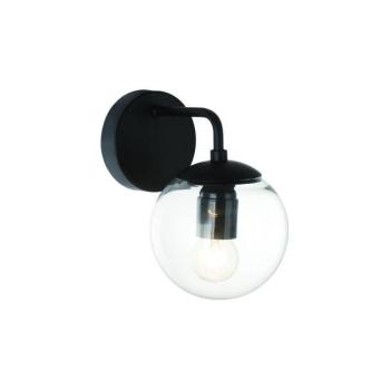 Open Design OR81404 - BAO fali lámpa 1xE27/8W/230V fekete/átlátszó OR81404