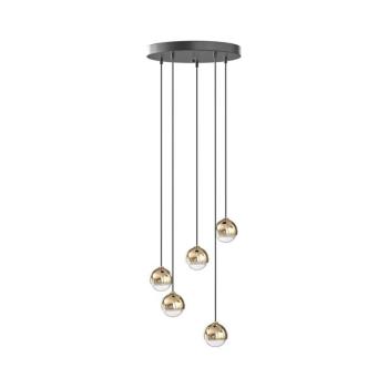 Open Design OR85518 - BOLICINA LED csillár kábellel 5xLED/5W/230V arany/fekete OR85518 kép