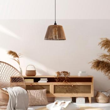 Opviq , 390FLH2177 , Cone - Natural , Kaméleon Színű , Csillár , E27 kép