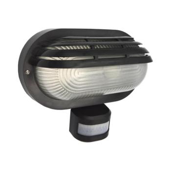 ORIKO érzékelős kültéri fali lámpa 1xE27/15W/230V IP54 fekete SKU013676 kép