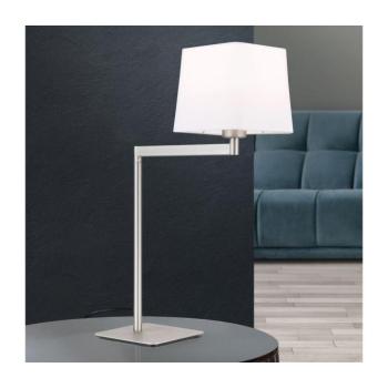 Orion LA 4-1209/1 - Asztali lámpa CARLTON 1xE27/40W/230V fehér/matt króm LA 4-1209/1 satin kép