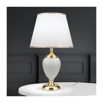 Orion LA 4-1229 - Asztali lámpa OVUM 1xE27/40W/230V 48 cm kerámia fehér/arany LA 4-1229 gold kép