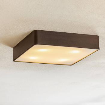 Oro mennyezeti lámpa acélból és üvegből, fekete, 35cm kép