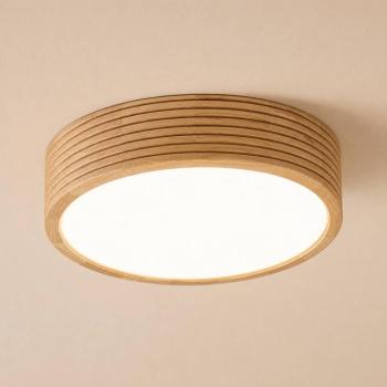 Oro mennyezeti világítás, tölgyfa/üveg, Ø 38 cm, E27