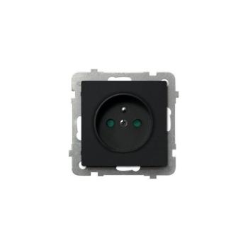 Ospel - Keret nélküli fali aljzat 230V SONATA fekete GP-1RZP/m/33 kép