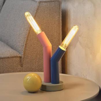 OSRAM asztali világítás Decor Straw, 2 izzós, színes, acél, E27 kép