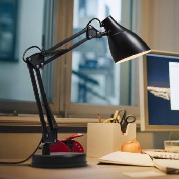 OSRAM asztali világítás Office Line Desk Pear, fekete, E27 kép