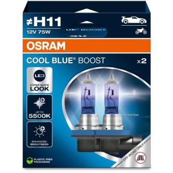 OSRAM Cool Blue Boost "H11",12V, 75W, PGJ19-2 Duobox kép
