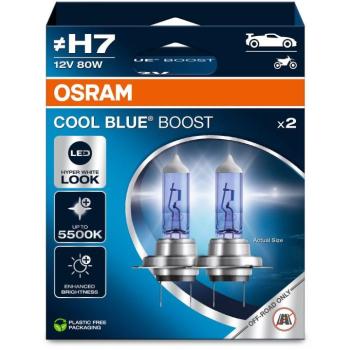 OSRAM Cool Blue Boost, H7 12V, 80W, 2db kép