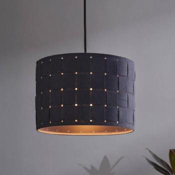 OSRAM Decor Felt Weaving lógó lámpa, Ø 28 cm, szürke, filc E27 kép