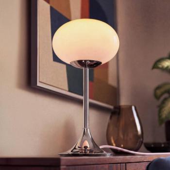 OSRAM Decor Forma asztali világítás, rózsaszín/króm, magasság 44 cm, üveg kép