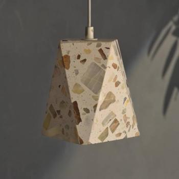 OSRAM Decor Gleam Box lógó lámpa, terrazzo, bézs, E27