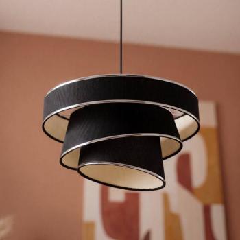OSRAM Decor Glittey lógó világítás, sötét szürke, Ø 40 cm, textil kép