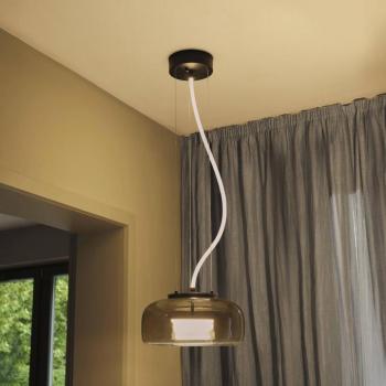 OSRAM DECOR GLOW LED lógó lámpa, szürke/fekete, Ø 38 cm, felfelé/lefelé kép