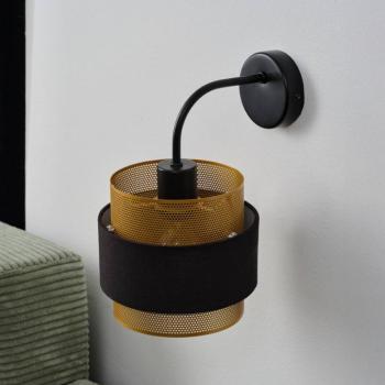 OSRAM Decor Hornet fali világítás, 1 izzó, fekete/arany, E27 kép
