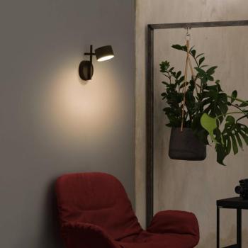 OSRAM Decor Kyoto LED fali világítás, fekete, dimmelhető, dugaszos kép
