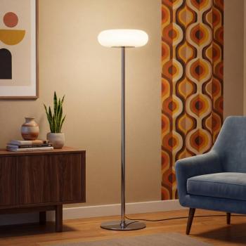 OSRAM Decor Lunea LED álló lámpa, fehér/króm, 146 cm, CCT-dimmelhető kép