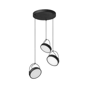 Osram - DECOR PUCK kábeles LED függeszték 3×LED/12W/230V CRI 90 fekete 4058075846586