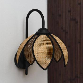 OSRAM Decor Rattan Lotus fali világítás, bézs/fekete, E27 kép