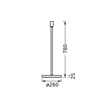 OSRAM DECOR STICK álló lámpa, sötét szürke, magasság 78 cm, 1 x E27 kép