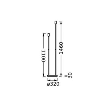 OSRAM DECOR STICK álló világítás, bézs, magasság 146 cm, 2 x E27 kép