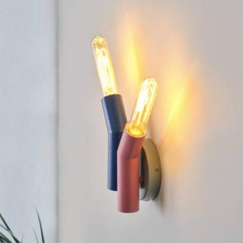 OSRAM Decor Straw fali világítás, 2 izzós, színes, acél, E27 kép