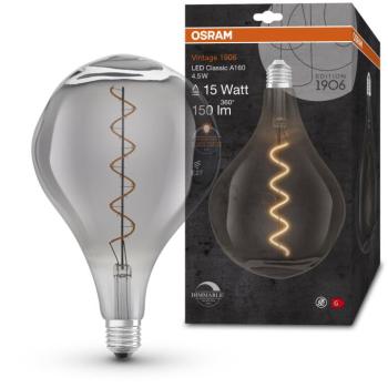 OSRAM Dimmelhető LED izzó, füstös, E27, 4,5 W, BIG GRAPE, meleg fehér kép