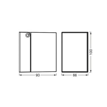 OSRAM ENDURA CLASSIC CUBE kültéri fali lámpa, fehér fém IP44 kép