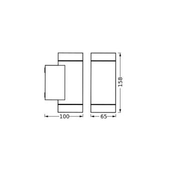 OSRAM ENDURA CLASSIC ITYS kültéri fali lámpa, sötét szürke IP65 kép