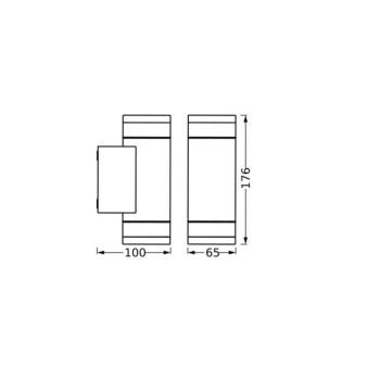 OSRAM ENDURA CLASSIC IVE kültéri fali lámpa, sötét szürke, IP65 kép