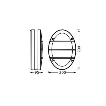 OSRAM ENDURA CLASSIC ORBICK kültéri fali lámpa, sötét szürke, IP65 kép