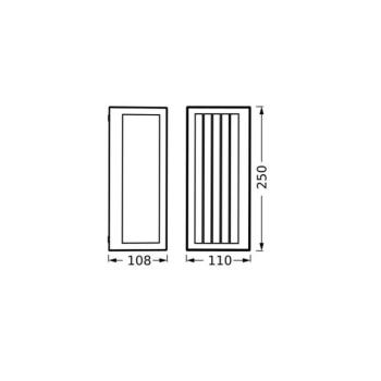 OSRAM ENDURA CLASSIC RADICK kültéri fali lámpa, sötét szürke, IP65 kép