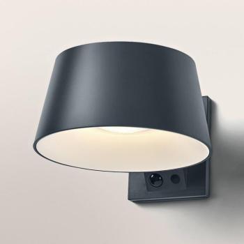 OSRAM ENDURA STYLE BRELLA napelemes fali lámpa, szürke, érzékelő IP54 kép