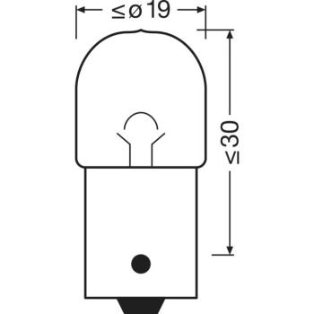 OSRAM EREDETI - FÉM TALP RY10W 1 db-os csomag kép