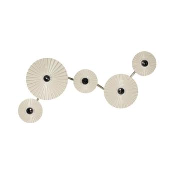 Osram - Fali lámpatest PLISSEE 5xE27/15W/230V krémszínű 4058075851979