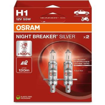 OSRAM H1 Night Breaker SILVER +100%, 2 db kép